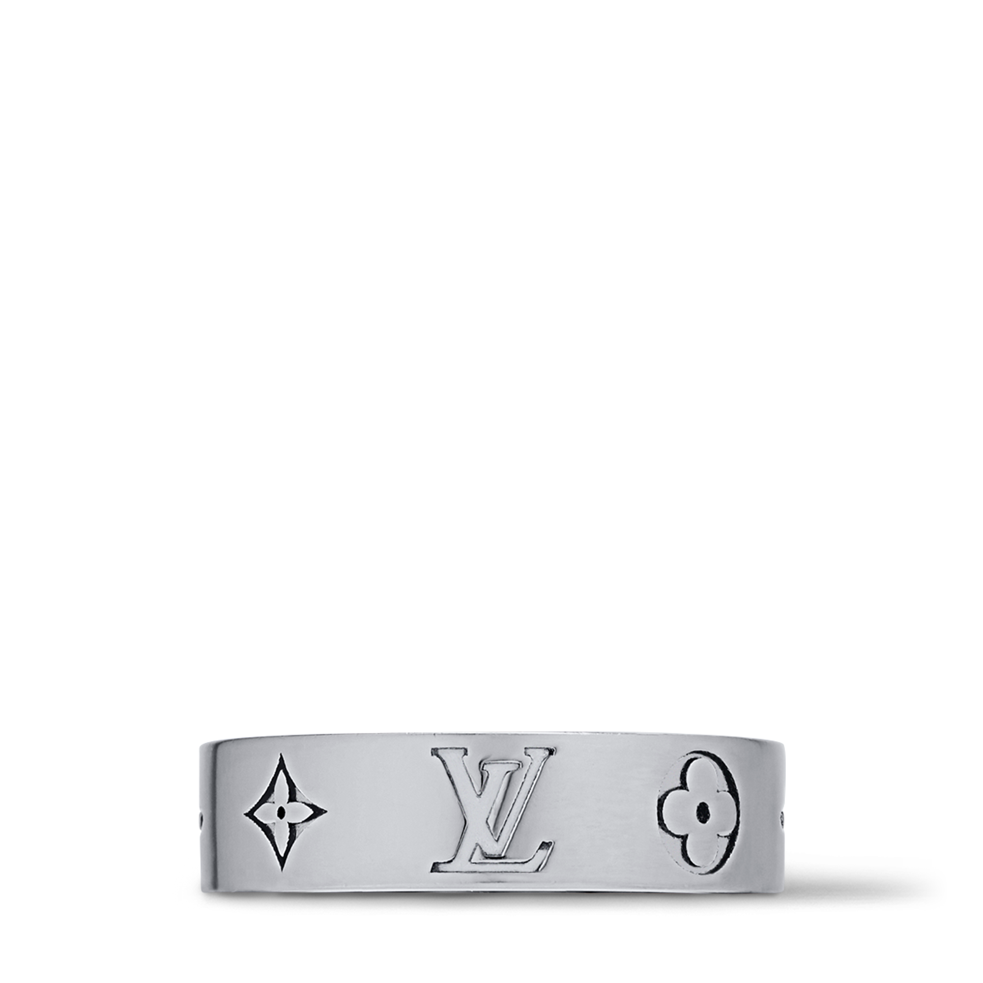 LV Mosaic Thin Ring S00 - Fashion Jewelry M1670L | LOUIS VUITTON